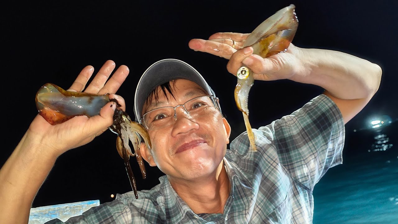 Câu mực đêm – chụp hình & video